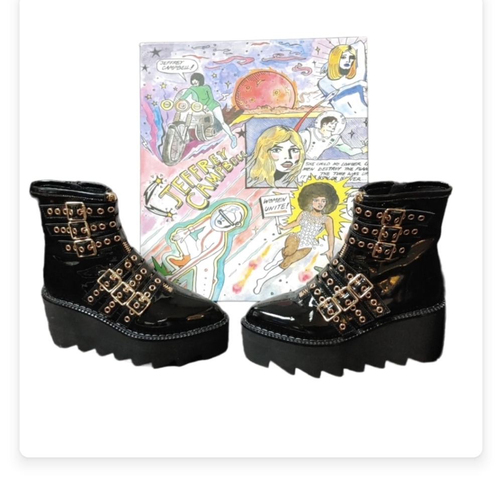 Jeffrey Campbell Gristle platform boots